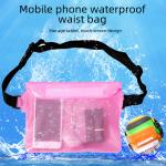 Large Waterproof Phone Bag Crossbody Swimming Waist Bag Pvc Drifting Outdoor Sealed Transparent Touch Screen Sport Outdoor Water