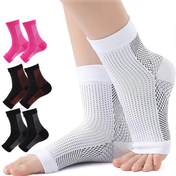 Outdoor Fitness Sports Ankle Support Pressure Socks Compression Sleeve Toe Protection Elastic Socks Compression Sleeve