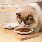 Anti-slip Silicone Ceramic Cat Bowl Pet Cat Food Snack Can Head Bowl Kitten Food Pet Supplies