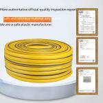 Eco-friendly Non-toxic All-season Soft Yellow Inner White Striped Household Car Washing Specialized Water Pipe