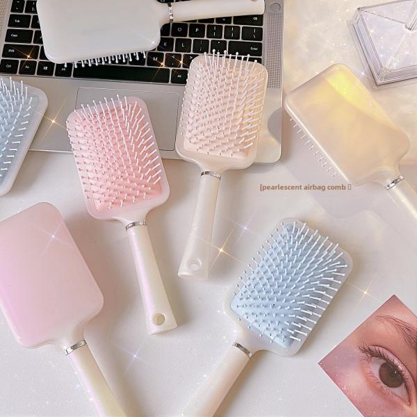 Portable Ladies Long Hair Curling Comb Airbag Massage Comb Home Use Anti-static Comb for Students Convenient Travel Hair Brush