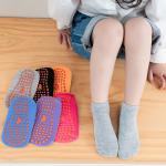 Factory wholesale baby floor socks Indoor Trampoline children non-slip silicone socks early education toddler children floor socks