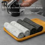 Home Use Coffee Machine Bar Counter Ultrafine Fiber Pineapple Patterned Cloth Absorbent Stain Remover Household Scouring Cloth