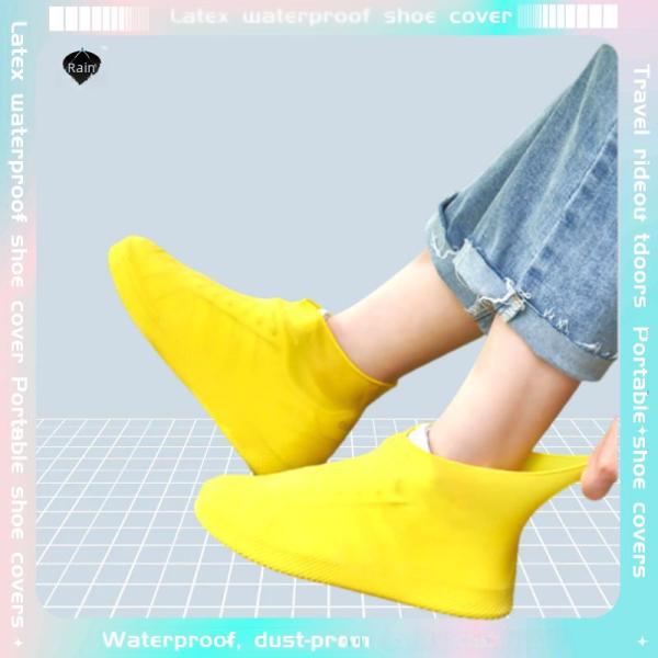 Waterproof Shoe Covers Unisex Non-slip Durable Pvc Material Rainproof Shoe Covers For Outdoor Activities In Various Colors