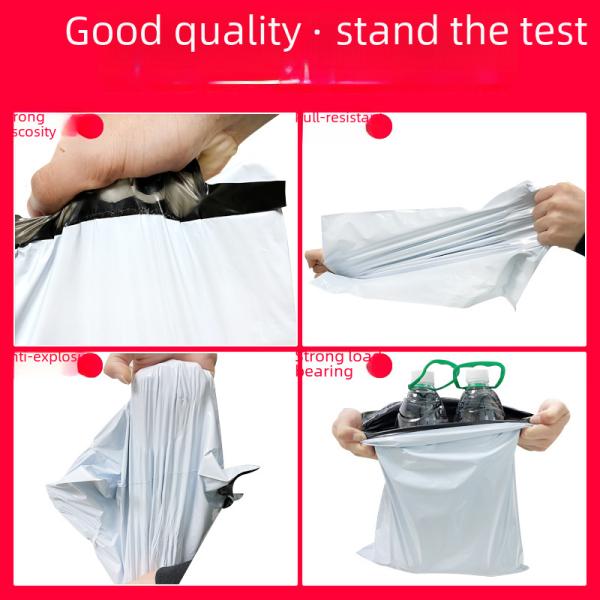 Thickened White Delivery Bag Self-adhesive Large Plastic Packaging Bag Waterproof For Express Delivery New Material