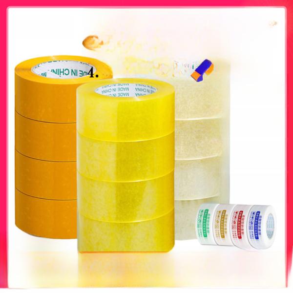 Transparent Thickened Large Roll Packing Sealing Tape Whole Case High Adhesive Warning Label Printing E-commerce Tape