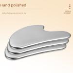 304 Stainless Steel Face Scraping Board Heart-shaped Muscle Fascia Knife Beauty Facial Massager Sand Scraping Board Gift Box Set
