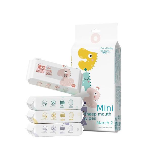 Baby Wipes - Individually Wrapped - 80 Pack Gentle Effective Cleaning For Baby's Delicate Skin