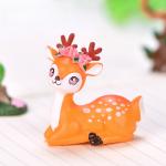 Miniature Cartoon Animal Deer Gardening Plant Accessories Resin Crafts Gifts Small Display Items Cute Decorations