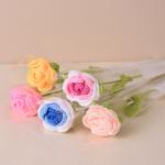 Handmade Knitted Simulation Flowers Diy Wool Yarn Bouquet Self-made Crochet Flower Arrangement Office Culture Artificial Plant