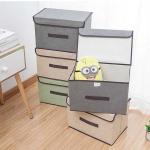 Foldable Non-woven Fabric Storage Box Home Life Supplies Wardrobe Clothes Trousers Organizer Box Toy Storage