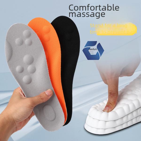 Unisex Full Pad Sport Shoe Insoles Bacteria-resistant Deodorant Sweat-absorbent Breathable High Shock Absorption Shoe Insoles