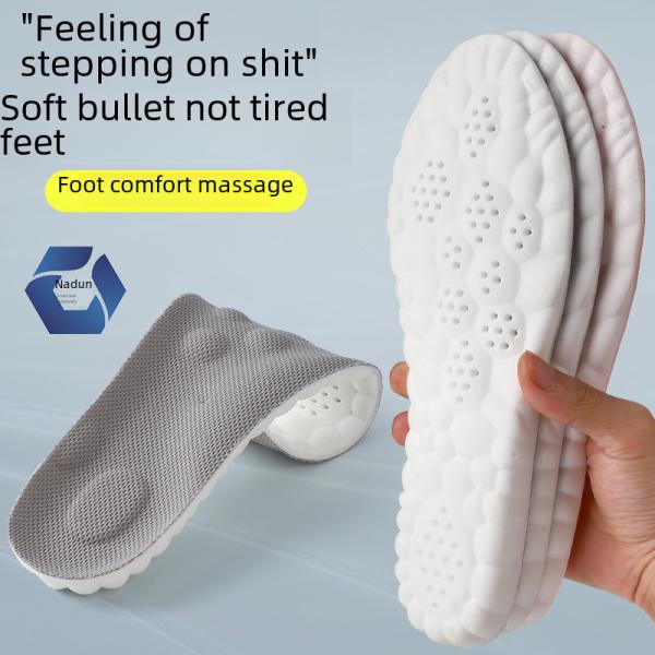 Unisex Full Pad Sport Shoe Insoles Bacteria-resistant Deodorant Sweat-absorbent Breathable High Shock Absorption Shoe Insoles