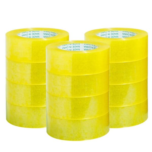 Transparent Thickened Large Roll Packing Sealing Tape Whole Case High Adhesive Warning Label Printing E-commerce Tape
