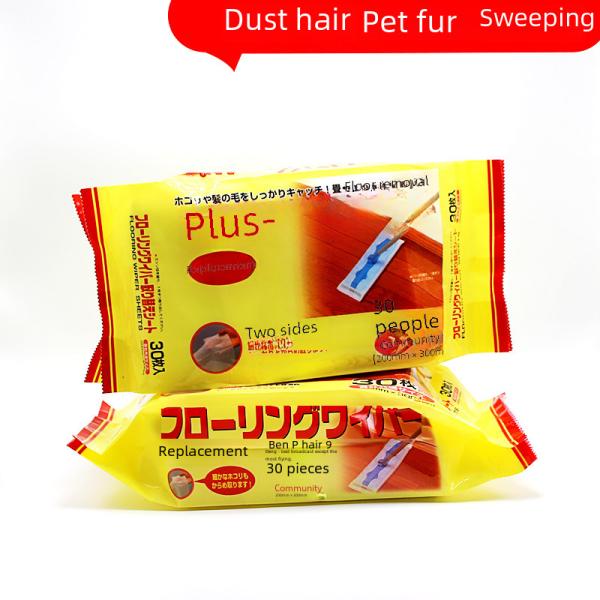 30-piece Disposable Electrostatic Dust Paper For Floor Cleaning Machine Non-dust Dust Paper Sticky Cloth Mop