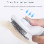 New Automatic Hair Removal Pet Comb Dog Brush Cat Comb Beauty Tool One-click Hair Removal Styling Tool For Dogs Cats