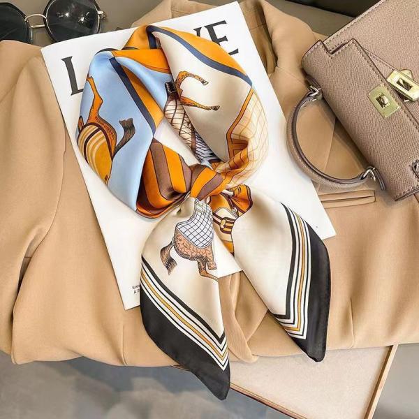 Fashionable Scarf Accessories Women's Silk Scarf Shawl Wrap Floral Printed Design Various Colors Available