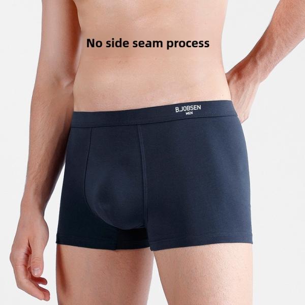 Men's Cotton Underwear A-Class Cotton Flat Angle Pants Antibacterial Large Size Mid Waist Quick Dry Breathable Boys Briefs