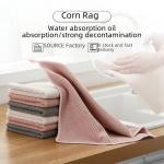 Ultrafine Fiber Corn Grain Scouring Pad Customized Dish Towel Furniture Cleaning Cloth Water Absorbing Stain Removal Kitchen