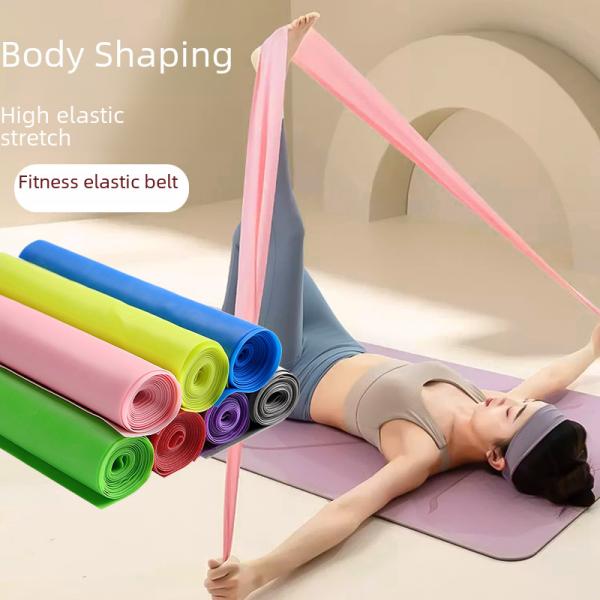 Fitness Resistance Band Yoga Stretching Band Elastic Outdoor Sports Equipment Stretching Belt Tension