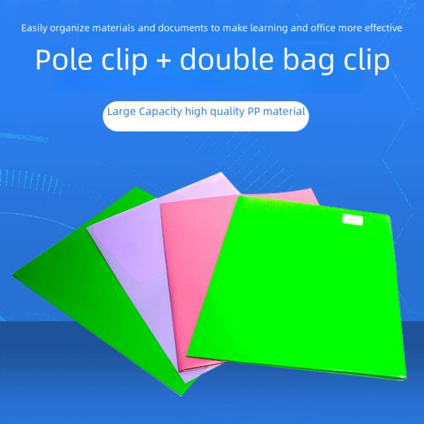 A4 Document Folder Storage Book Pp Office Supplies File Folder Frog Clip Eco-friendly Organizer For Home Office Use