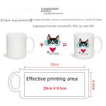 Creative Coated Ceramic Mugs Color Changing Water Cups Logo Heat Transfer Advertising Gifts Mark Cups