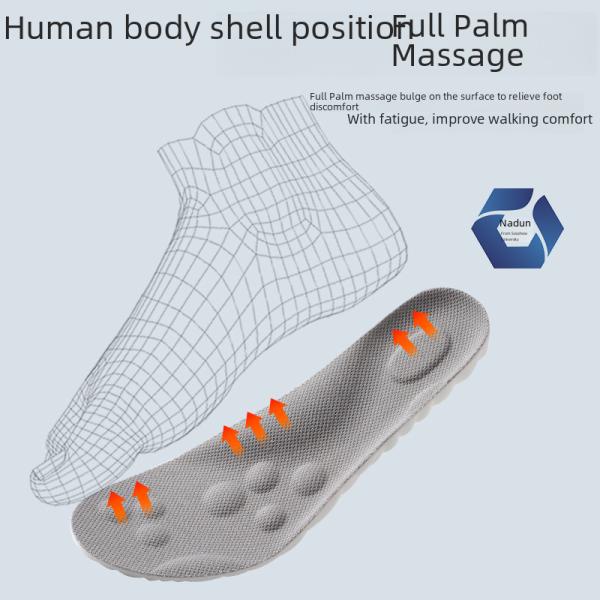 Unisex Full Pad Sport Shoe Insoles Bacteria-resistant Deodorant Sweat-absorbent Breathable High Shock Absorption Shoe Insoles