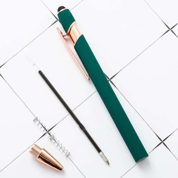 Aluminum Rod Ballpoint Pen Press-button Metal Medium Oil Pen Printable Push-button Aluminum Rod Ballpoint
