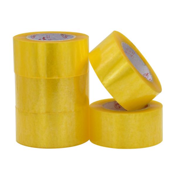 Transparent Tape Whole Box Express Packaging Yellow Sealing Tape Large Roll Closure Adhesive Cloth