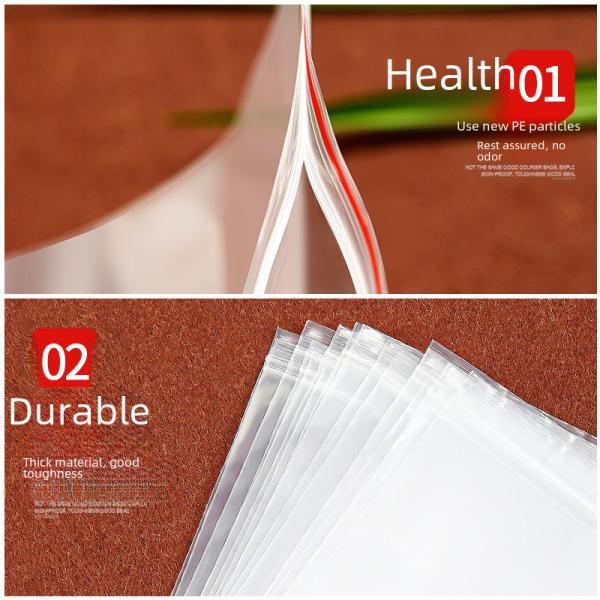Transparent Self-sealing Waterproof Seal Packaging Bag Clothing Plastic Bag Bone Wholesale