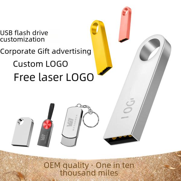 Creative Metal Usb Flash Drive 16gb 32gb Usb2.0 High Speed 3.0 64gb For Mobile Car Use Customizable