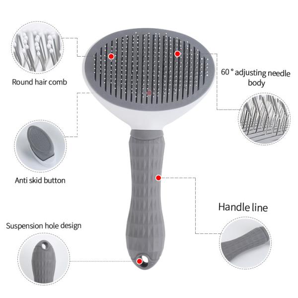 New Automatic Hair Removal Pet Comb Dog Brush Cat Comb Beauty Tool One-click Hair Removal Styling Tool For Dogs Cats
