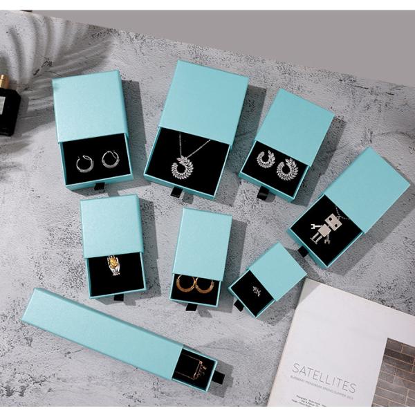 Drawer Jewelry Packaging Box Earring Stud Ring Paper Box Necklace Bracelet Gift Jewelry Organizer Storage