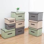 Foldable Non-woven Fabric Storage Box Home Life Supplies Wardrobe Clothes Trousers Organizer Box Toy Storage