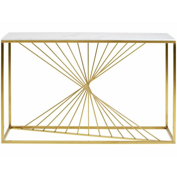 Vivan Console Table - White Marble