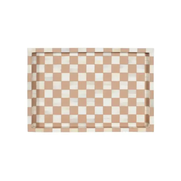 Maze Tray - Brown Bone Inlay