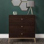 Ewan Small Chest of Drawers - Dark Wood