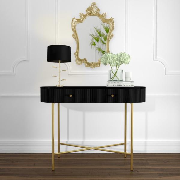 Daraj Dresser Console - Black Wood