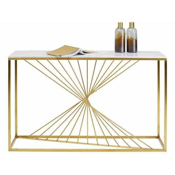 Vivan Console Table - White Marble