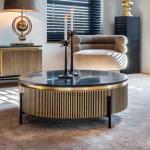 Vihaan Coffee Table - Brass Clad