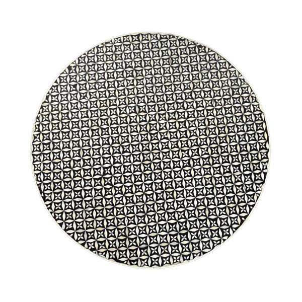 Yasmine Coffee Table - Black & White Bone Inlay