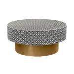 Yasmine Coffee Table - Black & White Bone Inlay